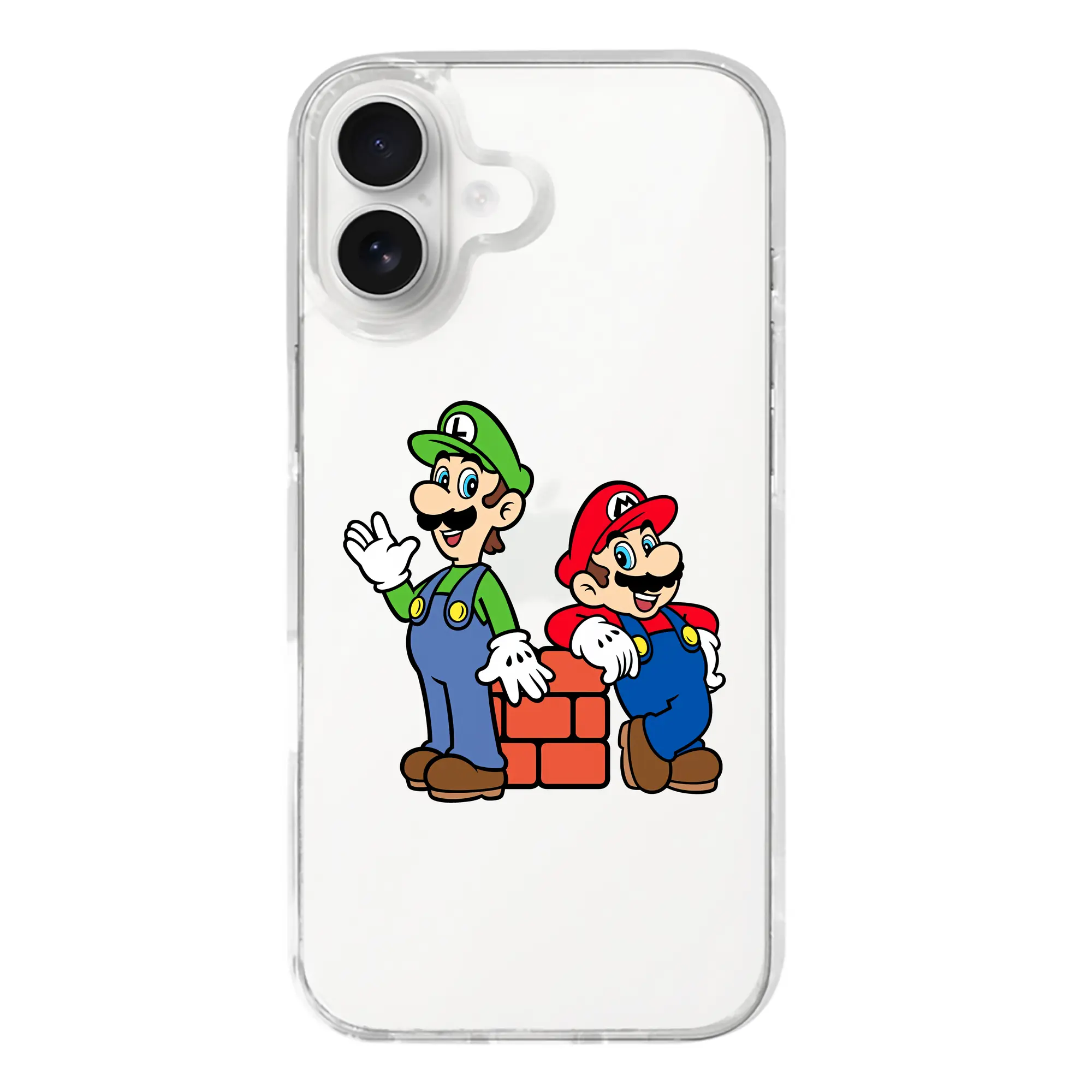 マリオ グッズ ルイージ - iPhone 17シリーズ 透明スマホケース – 薄型・耐衝撃・精密フィット保護カバー